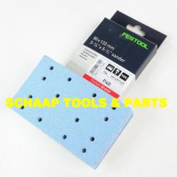 Schuurblad  80x133mm P 40 Granat StickFix per 10 verpakt | 497127